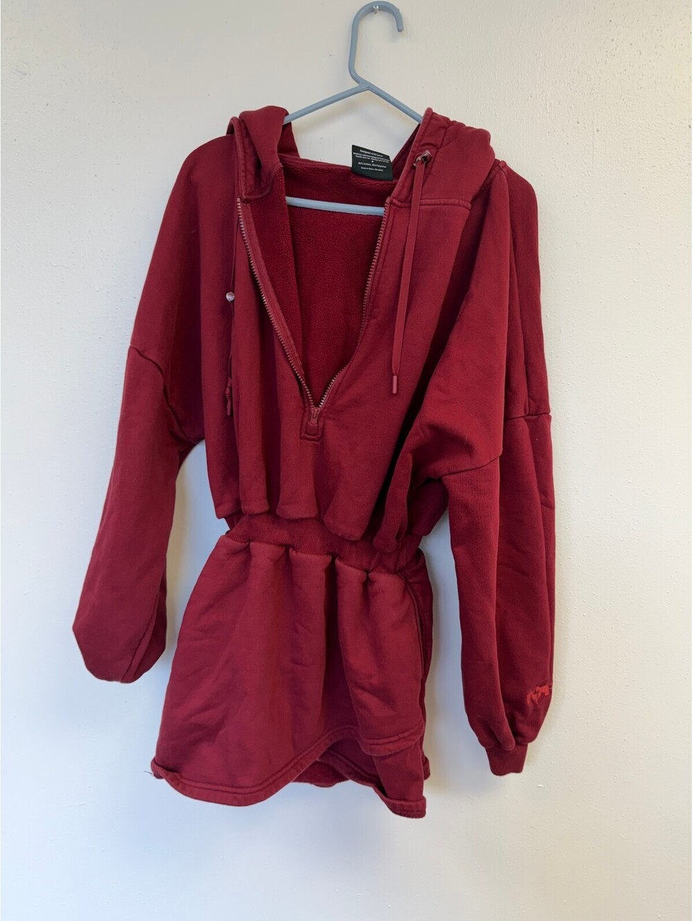 PST Flex Burgundy So Magical Hoodie Dress S/M